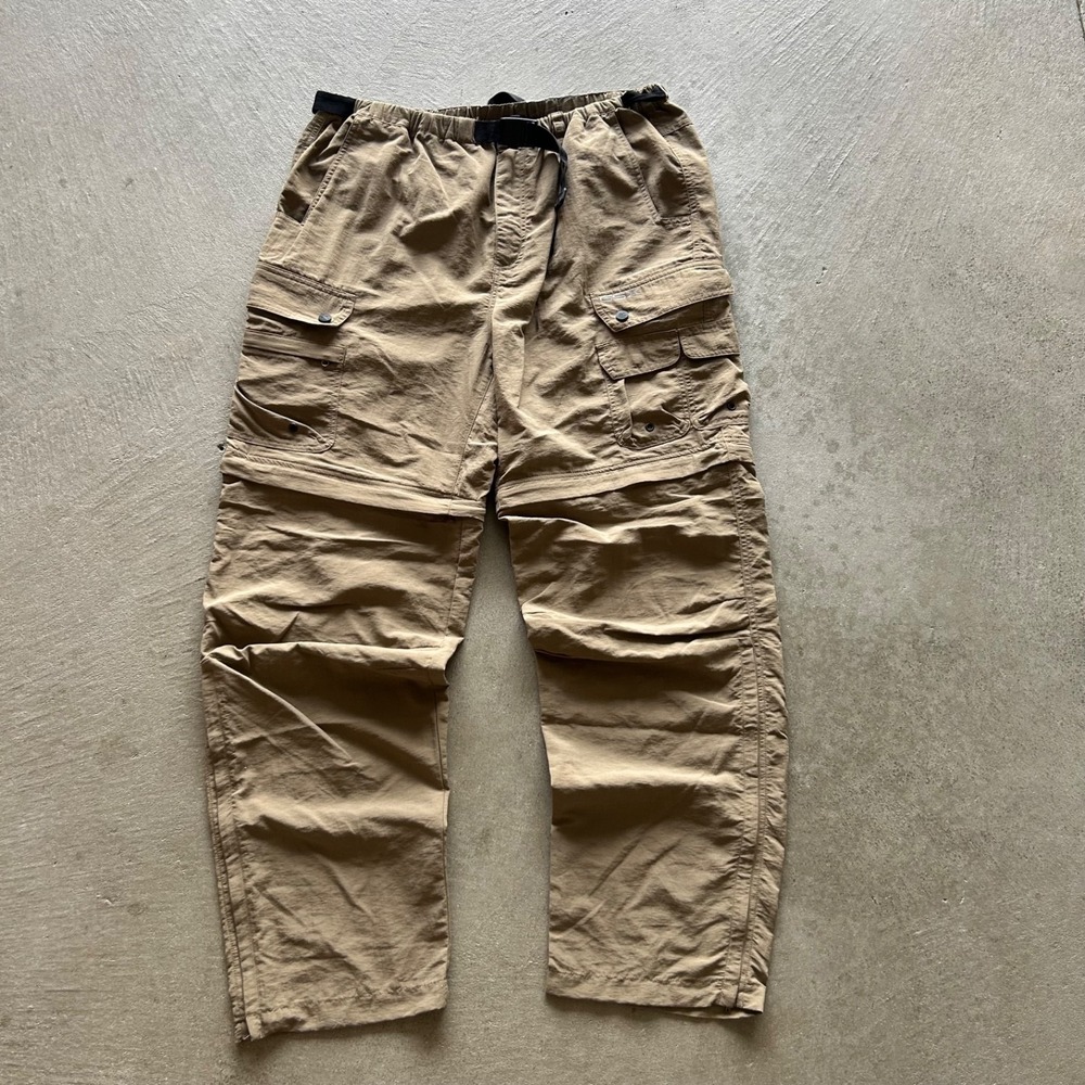 Vintage Guide Series Extreme Convertible Cargo Pants Size 36x32 Tan Shorts Nylon